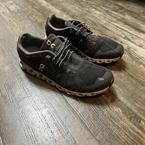 On Cloud 5 Shoes Mens 11 Black White Lace Up Running Athletic Gym Sneakers